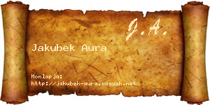 Jakubek Aura névjegykártya